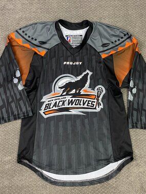 New England Black Wolves Lacrosse Jersey Mens Medium Projoy NLL National League